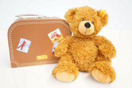Steiff bear with suitcase