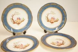 New Chelsea Staffordshire cabinet plates