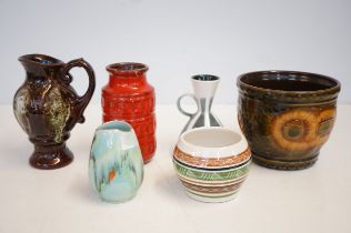 Collection of pottery to include West German