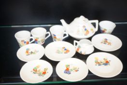Early 20th century part childs tea set