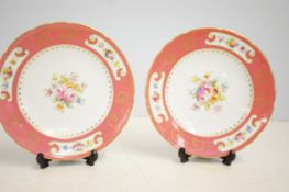 2x Royal crown derby cabinet plates