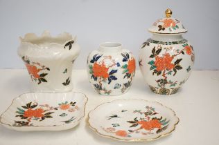 Collection of floral pottery