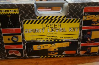 Laser spirit level kit