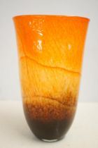 Large & heavy art glass vase Height 40 cm