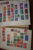 2x Early stamp albums of British & world stamps