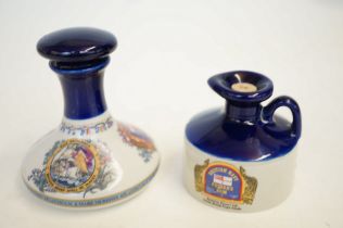 2x (British navy) rum decanters