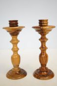 Pair of tureen candle sticks