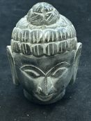 Green stone buddha head