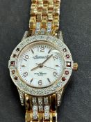 Ladies Ingersoll gems rose gold plated watch with