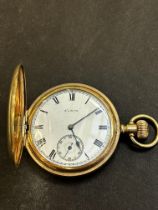 Elgin gold plated pocket watch