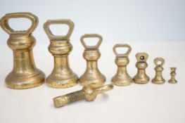 Collection of Avery brass weights
