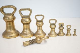Collection of Avery brass weights