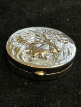 Silver pill box