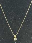 9ct Gold chain and pendant