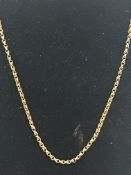 9ct Gold chain Length 49 cm Weight 7.2g