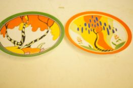 2 Limited edition Wedgwood Clarice Cliff cabinet p