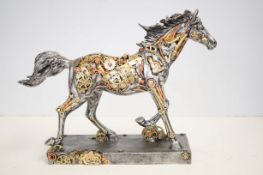 Large mechanical style horse (resin)