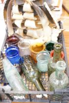 Collection of Victorian tea lights, bottles & othe