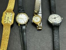 Four ladies watches to include Majex, Limit, Cyma