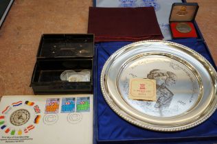 Commemorative plate, coinage & others