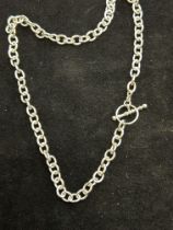 Silver T-bar necklace