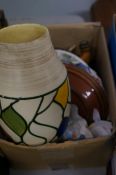 Mixed box of pottery