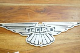 Aluminium jaguar plaque