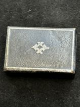 Georgian silver banded snuff box