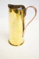 German WWI trench art brass shell jug