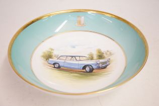 Minton bowl hand painted with triumph herald