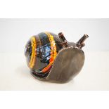 Anita Harris large snail signed in gold