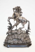 Spelter figure of a Marley horse Height 44 cm