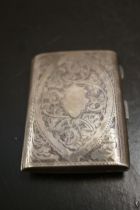 Silver cigarette case