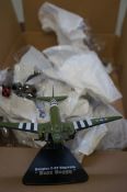 Collection of 10 military aircraft models