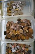 3x Boxes of world coins