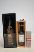 Bottle of Clan Campbell scotch whisky together wit