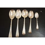 5 Silver spoons 300g