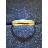 22ct Gold wedding band 2.3g Size N