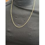 9ct Gold chain Weight 13.6g Length 62 cm