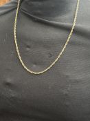 9ct Gold chain Weight 13.6g Length 62 cm