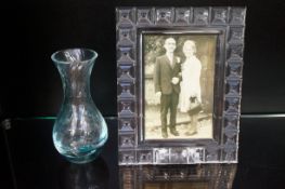 Rosenthal crystal photo frame together with a Cait