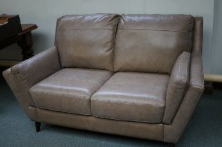 Good quality 2 seater leather settee