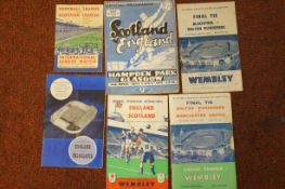 Collection of 6 early football programs to include
