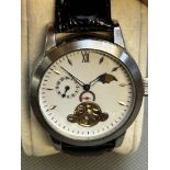 Gents stainless steel automatic mechanical watch w