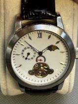 Gents stainless steel automatic mechanical watch w