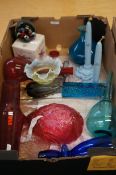 Box of art glass to include Caithness