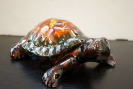 Anita Harris tortoise signed in gold