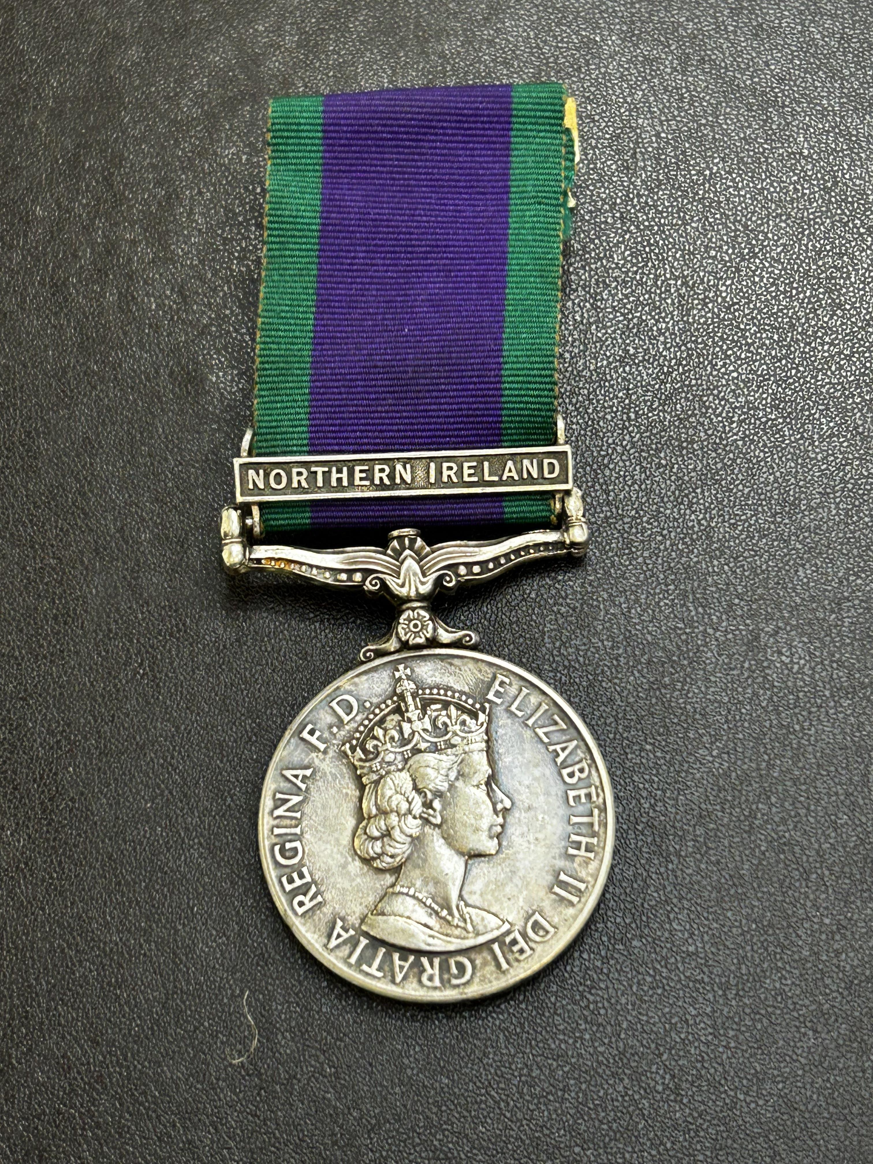 Northern Ireland for campaign service medal SAC B
