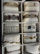 Collection of jewellery to include silver in displ