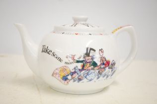 Alice In Wonderland Teapot Mad Hatters Tea Party b